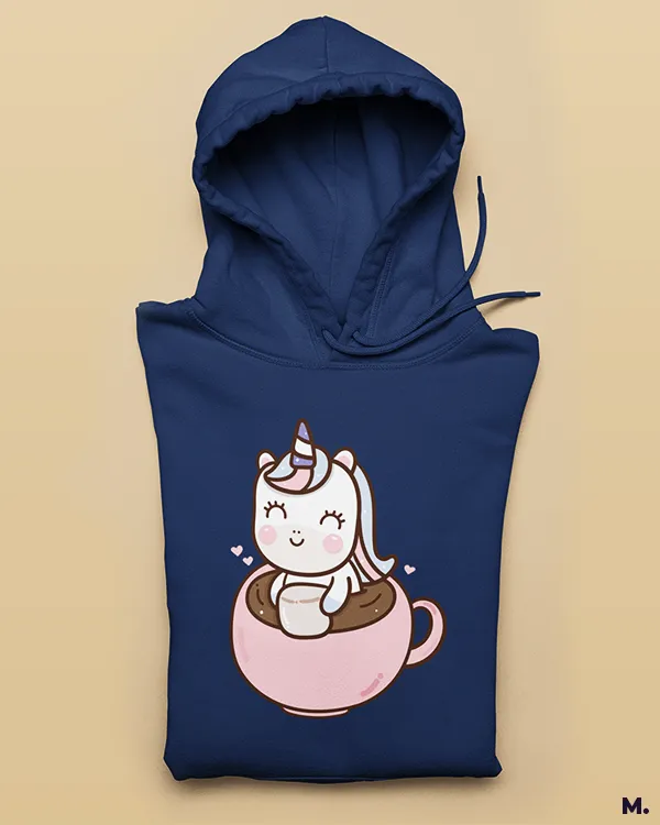 Coffee is my unicorn printed hoodies