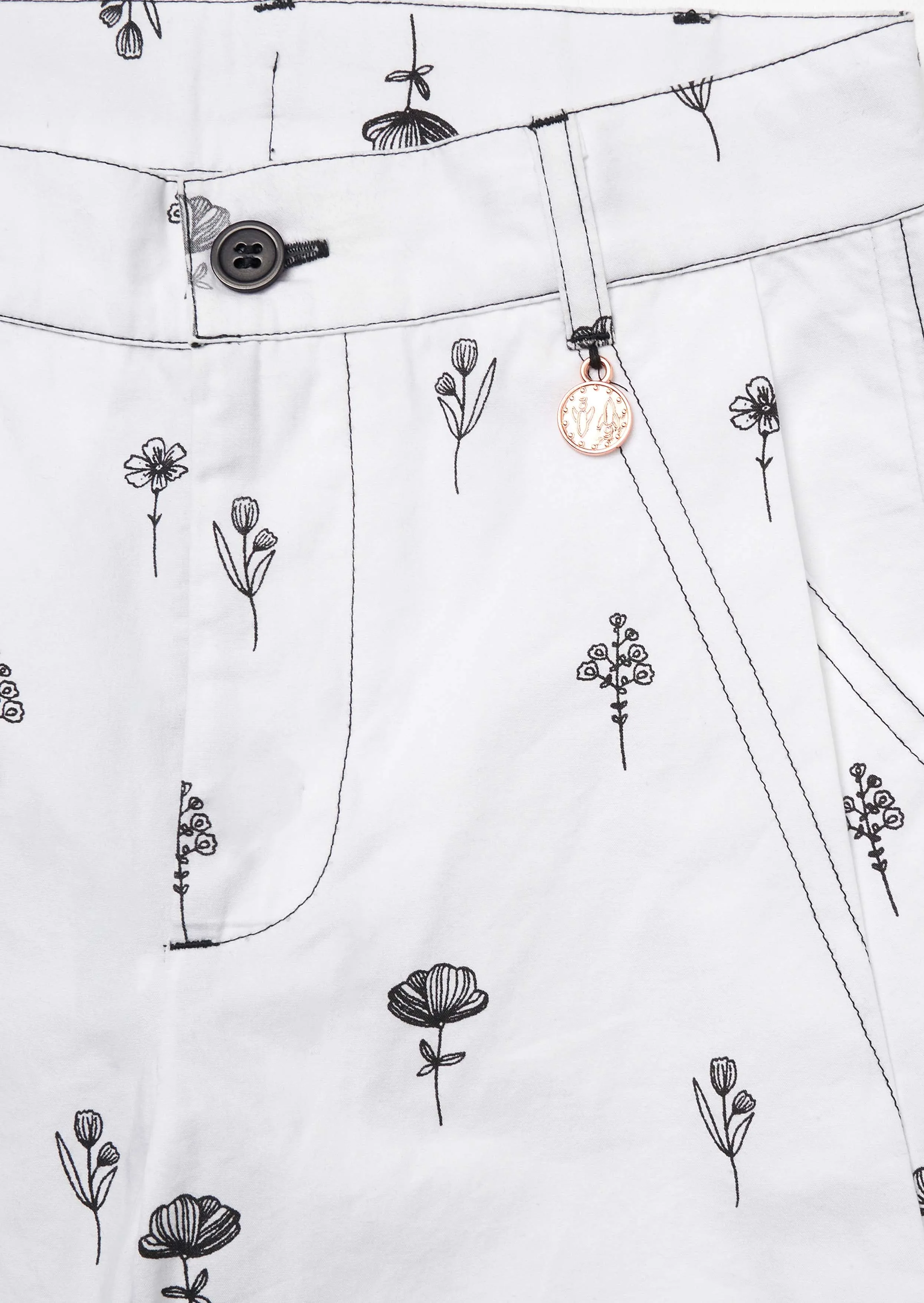 Estelle Ivory Poplin Trousers