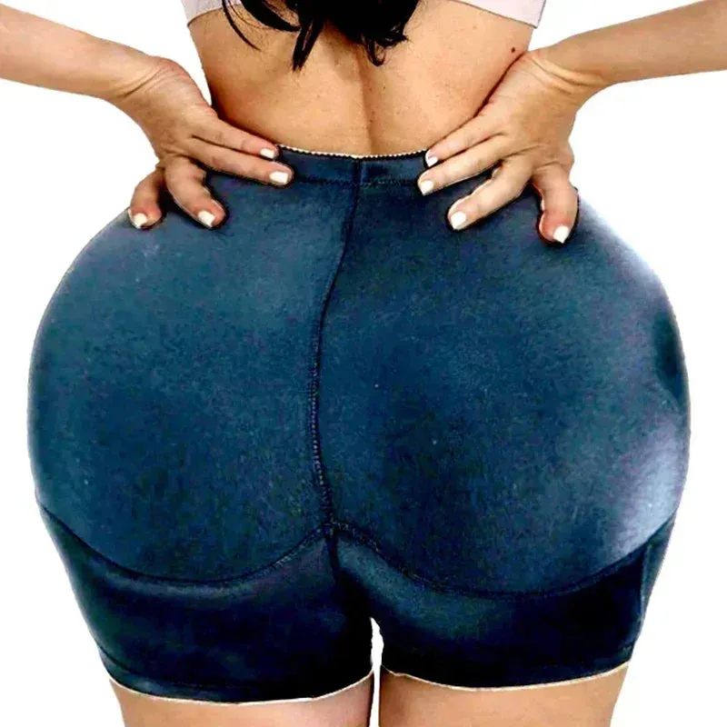 High-Waisted Padded Butt Lifting Shorts – Seamless Hip Enhancer Shapewear for Women