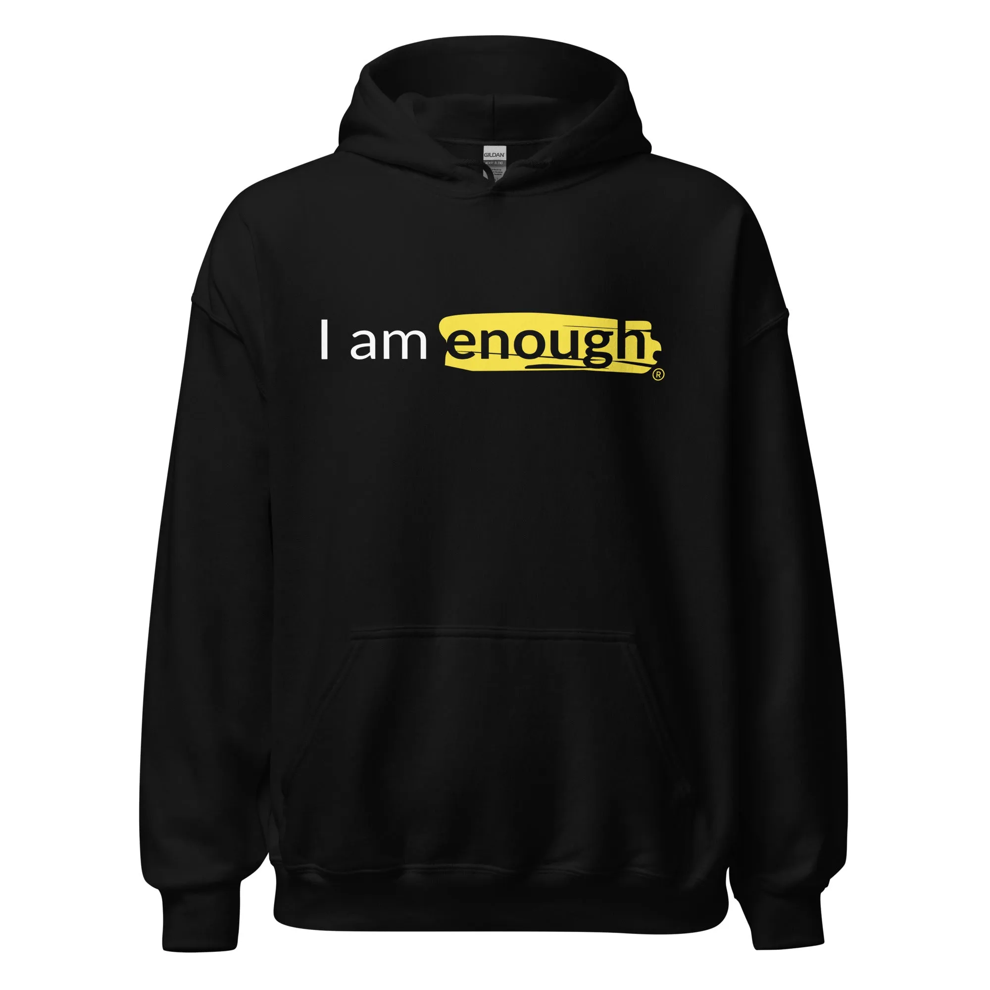 I AM ENOUGH ORIGINAL Inspirational Mental Health Message Hoodie Men