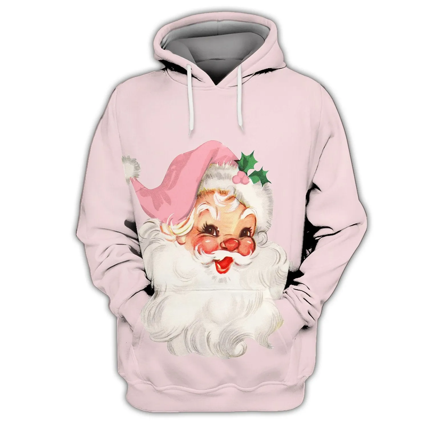 Santa Claus Christmas 3D Printed Unisex Merry Christmas Hoodie T Shirt