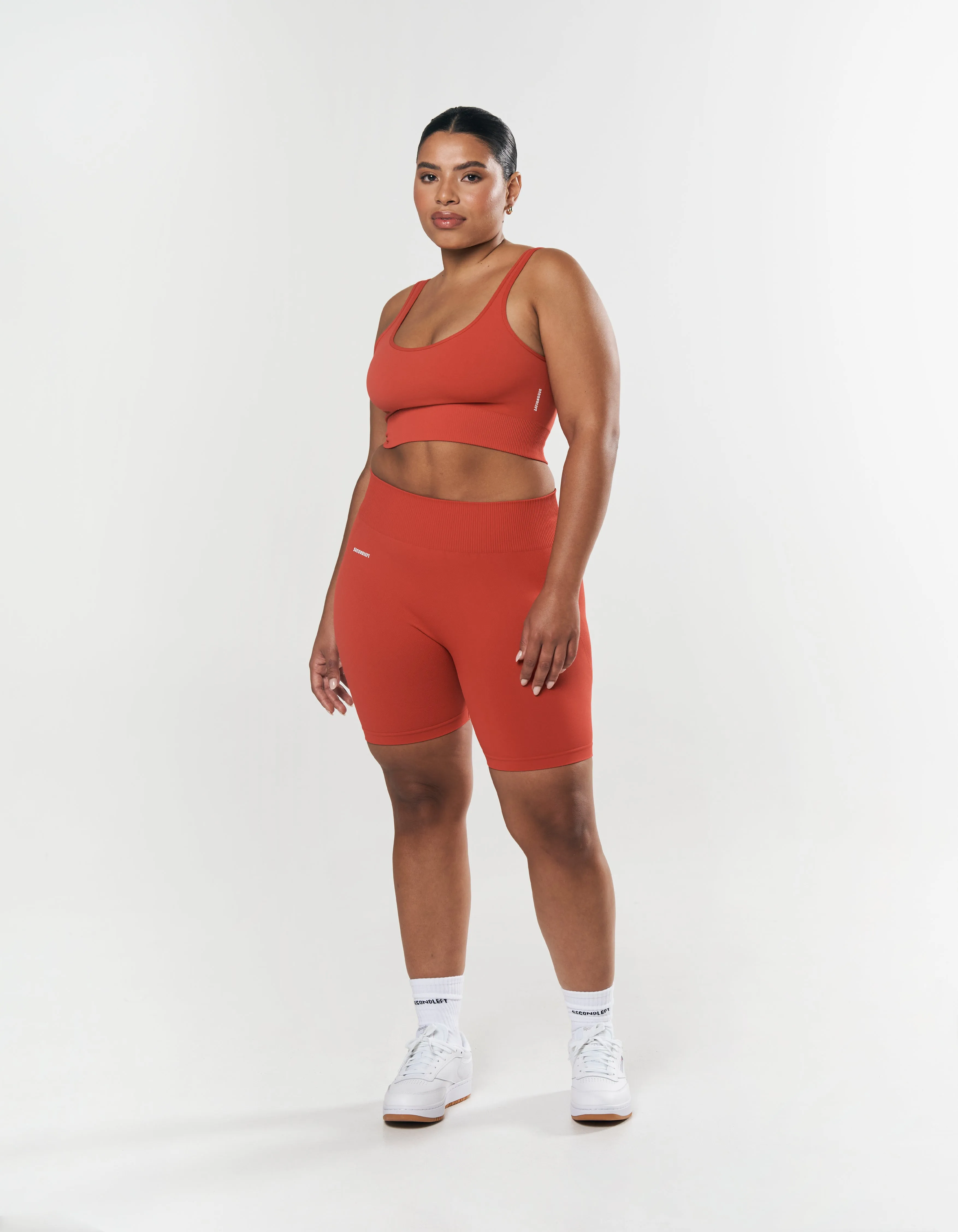 Seamless Low back Crop - Red