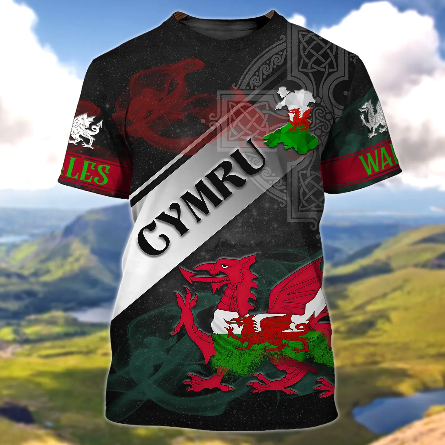 Wales Cymru - 3D Full Print - 1148