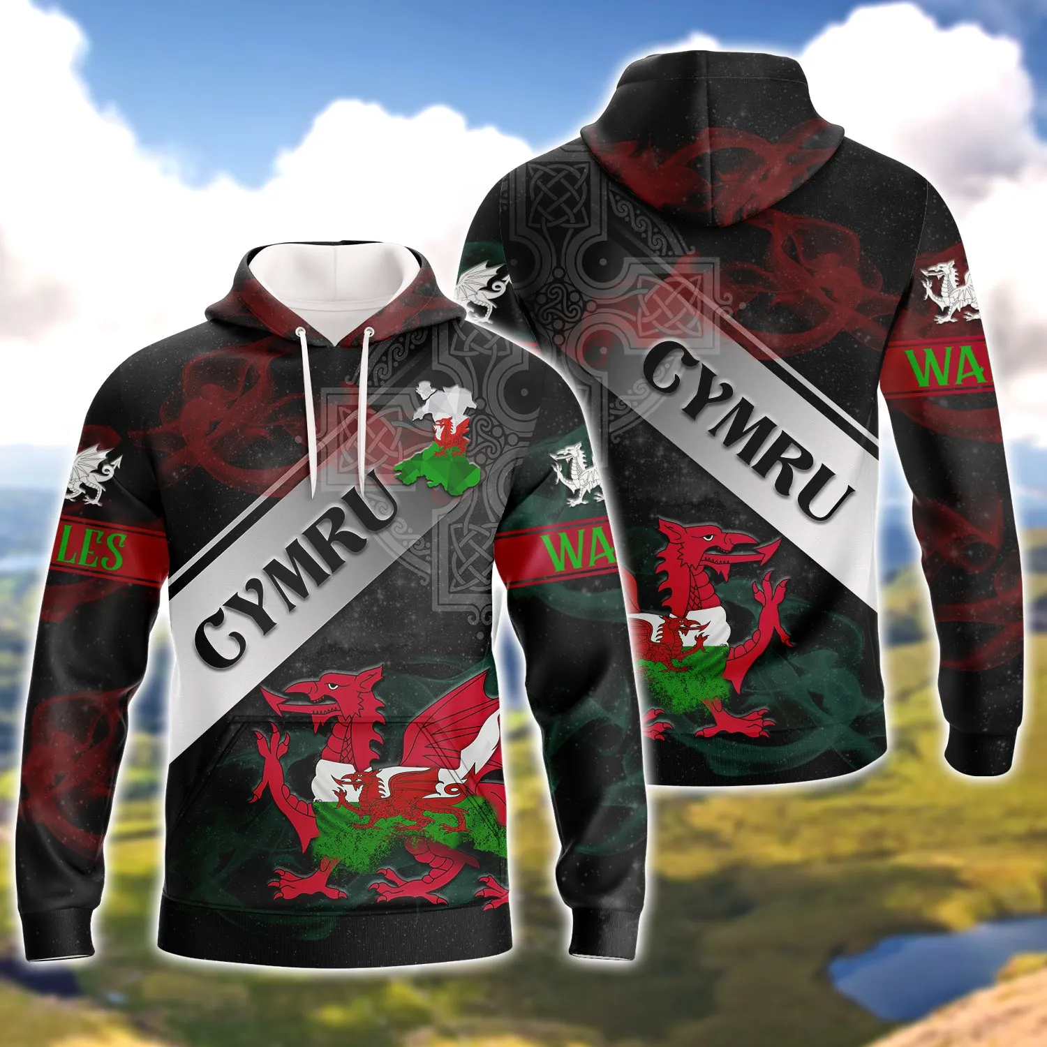 Wales Cymru - 3D Full Print - 1148